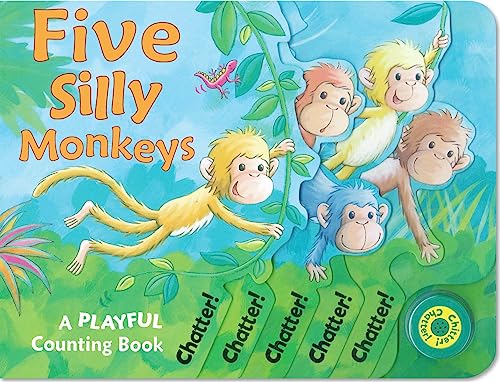 9780545102223: Five Silly Monkeys: A Playful Counting Book