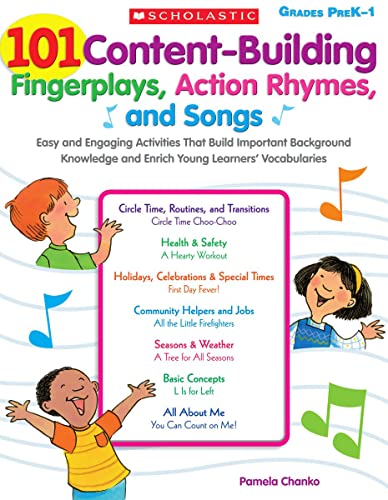 9780545102919: 101 Content-Building Fingerplays, Action Rhymes, and Songs, Grades Prek-1: Easy and Engaging Activities That Build Important Background Knowledge and Enrich Young Learners’ Vocabularies