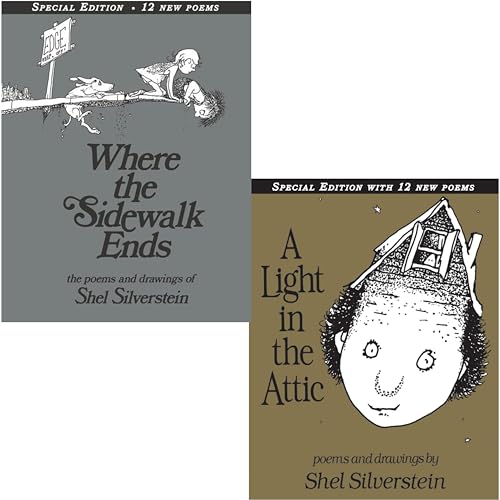 Stock image for Shel Silverstein Pack 2 Book Set: Where the Sidewalk Ends and A Light in the Attic [Hardcover] Shel Silverstein for sale by AFFORDABLE PRODUCTS