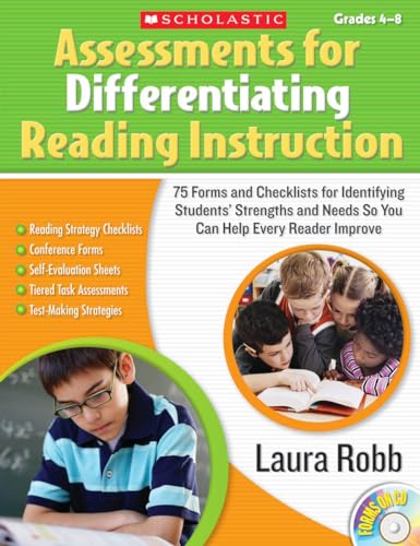 Stock image for Assessments for Differentiating Reading Instruction: 100 Forms on CD and Checklists for Identifying Students' Strengths and Needs So You Can Help Every Reader Improve for sale by Wonder Book
