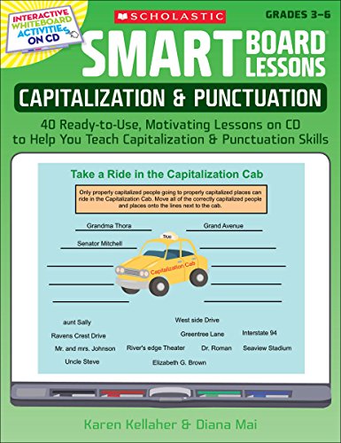 9780545140256: Smart Board Lessons: Capitalization & Punctuation: 40 Ready-to-Use, Motivating Lessons on Cd to Help You Teach Capitalization & Punctuation Skills; Grades 3-6