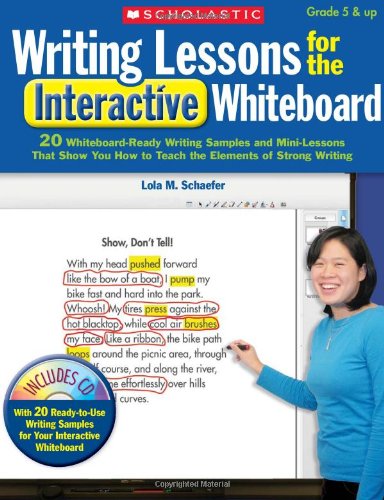 Stock image for Writing Lessons for the Interactive Whiteboard Grades 5 & Up for sale by Better World Books