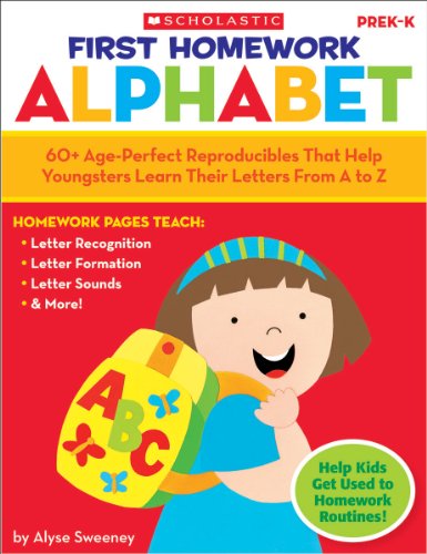 Beispielbild fr First Homework Alphabet : 60+ Age-Perfect Reproducibles That Help Youngsters Learn Their Letters from A to Z zum Verkauf von Better World Books