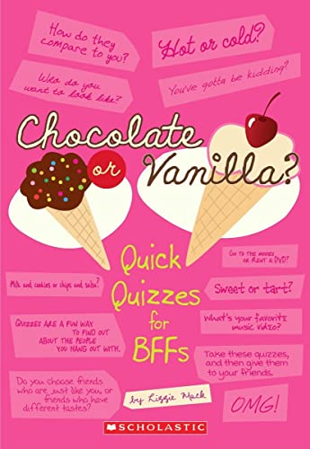 Beispielbild fr Chocolate Or Vanilla?: Quick Quizzes for BFFs zum Verkauf von SecondSale