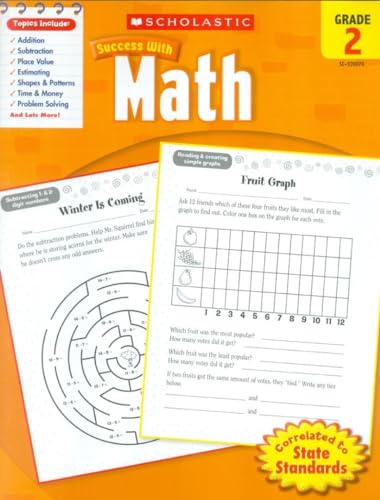 Imagen de archivo de Scholastic Success with Math, Grade 2 (Scholastic Success with Workbooks: Math) a la venta por SecondSale