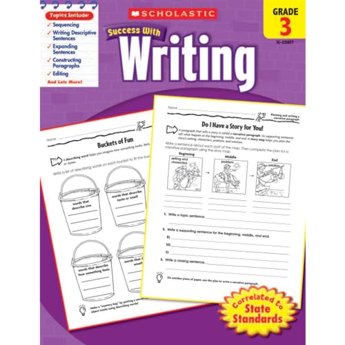 Beispielbild fr Scholastic Success with Writing Grade 3 zum Verkauf von Better World Books