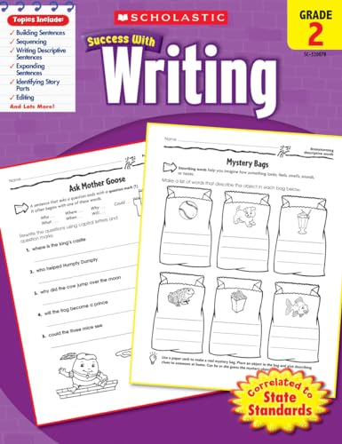 Stock image for Scholastic Success with Writing, Grade 2 for sale by HPB-Diamond