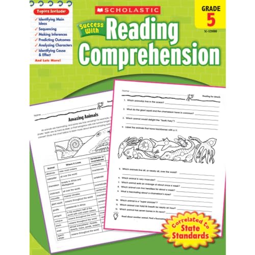 Beispielbild fr Scholastic Success with Reading Comprehension, Grade 5 zum Verkauf von SecondSale