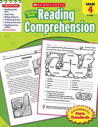 9780545200813: Scholastic Success with Reading Comprehension, Grade 4 Workbook