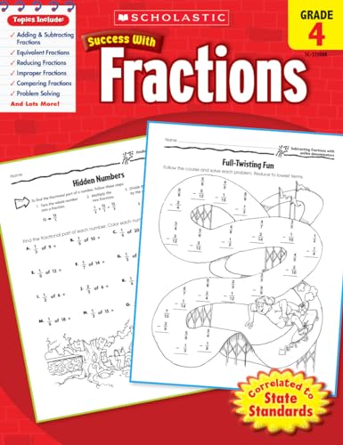 Stock image for Scholastic Success with Fractions, Grade 4 (Success With Math) for sale by Decluttr