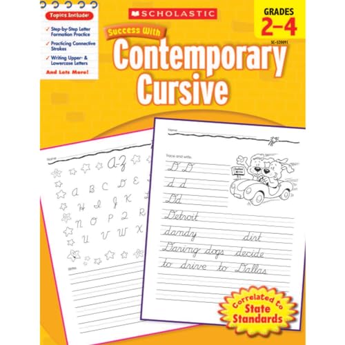 Stock image for Scholastic Success with Contemporary Cursive, Grades 2-4 for sale by SecondSale