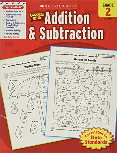 Imagen de archivo de Scholastic Success with Addition & Subtraction, Grade 2 (Success With Math) a la venta por Reliant Bookstore