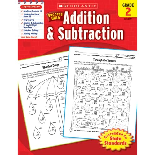 Scholastic Success with Addition & Subtraction, Grade 2 (Success With Math) (9780545200974) by Scholastic