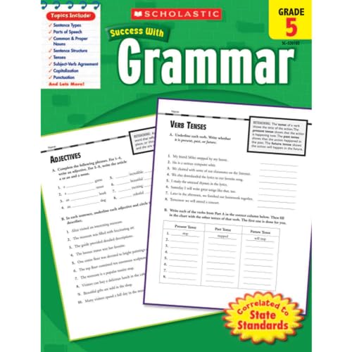 Stock image for Scholastic Success with Grammar: Grade 5 Workbook for sale by ThriftBooks-Atlanta