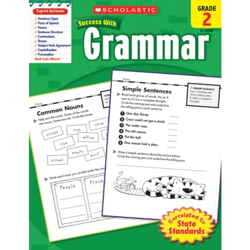 Beispielbild fr Scholastic Success With Grammar, Grade 2 zum Verkauf von BooksRun