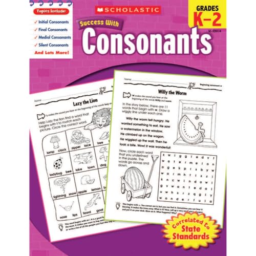 9780545201148: Scholastic Success with Consonants