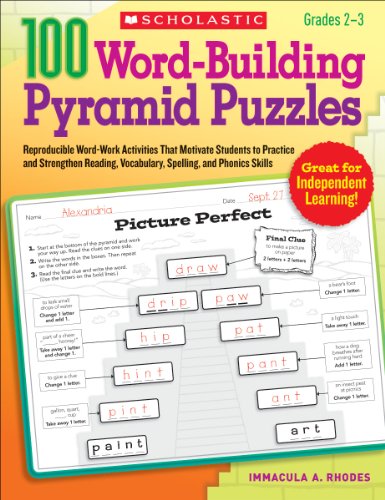Stock image for 100 Word-Building Pyramid Puzzles: Reproducible Word-Work Activities That Motivate Students to Practice and Strengthen Reading, Vocabulary, Spelling, and Phonics Skills (Teaching Resources) for sale by Goodwill of Colorado