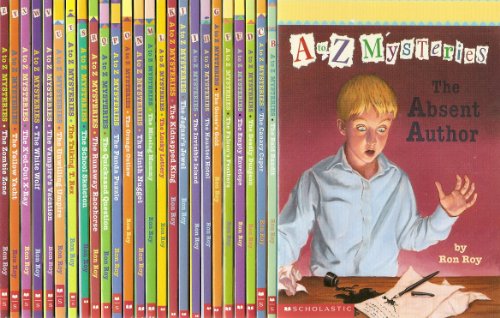Stock image for A to Z Mysteries Complete 29-Book Set: Books A to Z and Super Editions 1-3 (The Absent Author, The Bald Bandit, The Canary Caper, The Deadly Dungeon, The Empty Envelope, The Falcon's Feathers, The Goose's Gold, The Haunted Hotel, The Invisible Island, The Jaguar's Jewel, The Kidnapped King, The Lucky Lottery, The Missing Mummy, The Ninth Nugget, The Orange Outlaw, The Panda Puzzle, The Quicksand Question, The Runaway Racehorse, The School Skeleton, The Talking T. Rex, The Unwilling Umpire, The Vampire's Vacation, The White Wolf, The X'ed-Out X-Ray, The Yellow Yacht, The Zombie Zone, Detective Camp, Mayflower Treasure Hunt, and White House White-Out) for sale by Books Unplugged