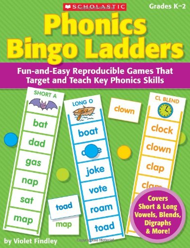 Beispielbild fr Phonics Bingo Ladders: Fun-and-Easy Reproducible Games That Target and Teach Key Phonics Skills zum Verkauf von Wonder Book
