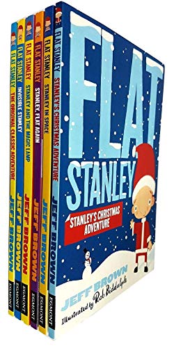 Beispielbild fr Flat Stanley 6 Book Collection: Flat Stanley; Stanley, Flat Again; Stanley in Space; Invisible Stanley; Stanley and the Magic Lamp; Stanley's Christmas Adventure (FLAT STANLEY ADVENTURE PACK) zum Verkauf von Wonder Book