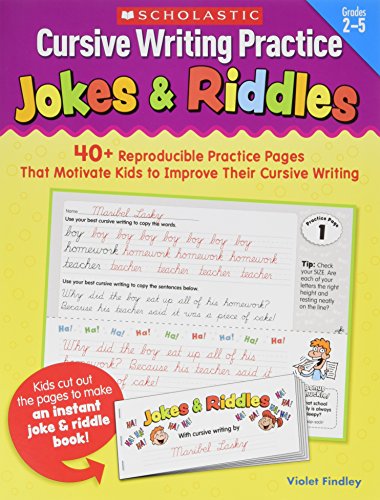 Stock image for Cursive Writing Practice: Jokes & Riddles for sale by SecondSale