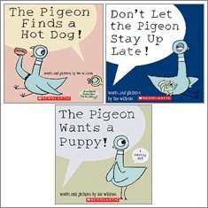 9780545235549: Pigeon Pack (3 Books) (The Pigeon Finds a Hotdog; Don't Let Pigeon Stay Up Late; The Pigeon Wants a Puppy)