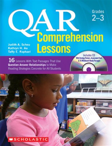 Imagen de archivo de QAR Comprehension Lessons: Grades 2?3: 16 Lessons With Text Passages That Use Question Answer Relationships to Make Reading Strategies Concrete for All Students a la venta por HPB-Red