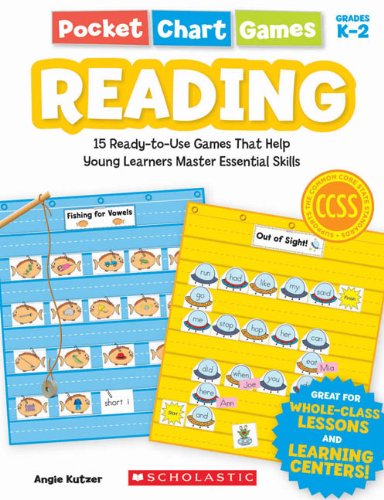 Imagen de archivo de Pocket Chart Games: Reading: 15 Ready-To-Use Games That Help Young Learners Master Essential Skills a la venta por ThriftBooks-Atlanta