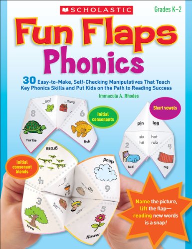 Beispielbild fr Fun Flaps: Phonics: 30 Easy-to-Make, Self-Checking Manipulatives That Teach Key Phonics Skills and Put Kids on the Path to Reading Success zum Verkauf von Wonder Book