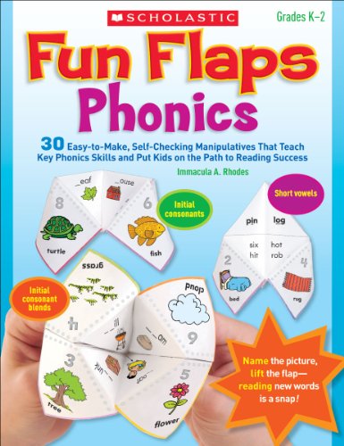 Stock image for Fun Flaps: Phonics: 30 Easy-to-Make, Self-Checking Manipulatives That Teach Key Phonics Skills and Put Kids on the Path to Reading Success for sale by Idaho Youth Ranch Books
