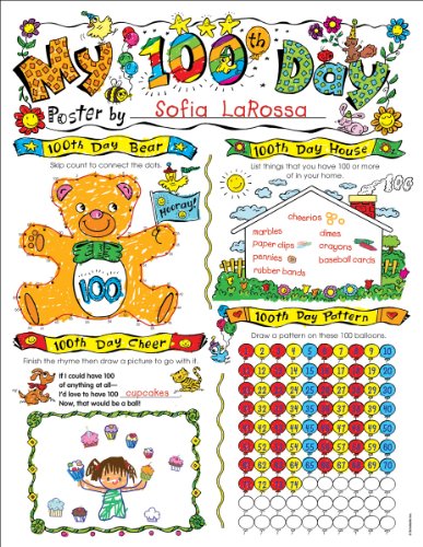 Personal Poster Set: 100th Day: 30 Fill-in Personal Posters for Students to Display with Pride (9780545292955) by Charlesworth, Liza