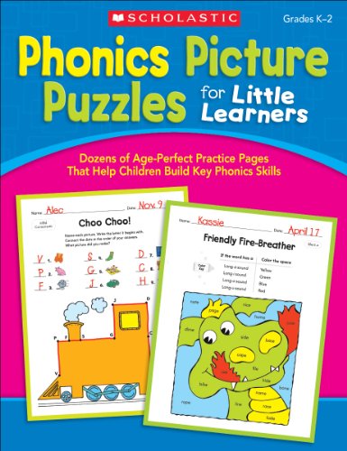 Stock image for Phonics Picture Puzzles for Little Learners : Dozens of Age-Perfect Practice Pages That Help Children Build Key Phonics Skills, Grades K-2 for sale by Better World Books