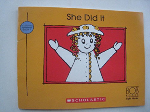 Imagen de archivo de She Did It - Bob Books Sight Words (Kindergarten Book 7) a la venta por Your Online Bookstore