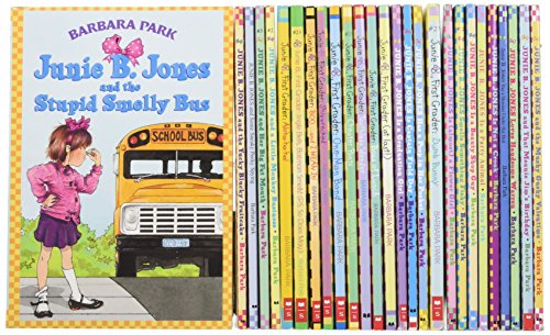 Stock image for JUNIE B. JONES 27-BOOK SET: Stupid Smelly Bus, Monkey Business, Big Fat Mouth, Sneaky Peeky Spying , Yucky Blucky Fruitcake, Meanie Jim's Birthday, Loves Handsome Warren, Monster Under Bed, Not Crook, Party Animal, Dumb Bunny, Batman Smells and more for sale by Books Unplugged