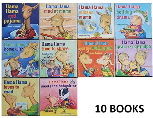 Stock image for Llama Llama Series Book Set (10 books):Llama Llama and the Bully Goat, Holiday Drama, Red Pajama, Time to Share, Home with Mama, Mad at Mama, Misses Mama, Gram and Grandpa and more. for sale by Vive Liber Books