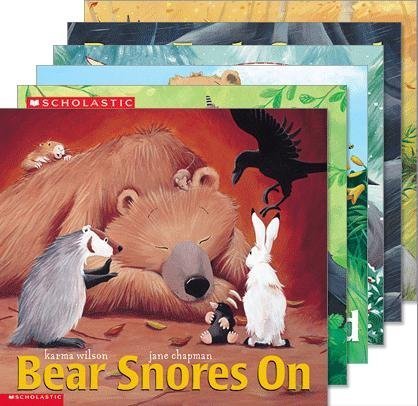 Bear and Friends Book Collection (Bear Feels Scared/ Bear's New Friend/ Bear Feels Sick/ Bear Snores On/ Bear Wants More & Bear Stays up for Christmas) (9780545423403) by Karma Wilson