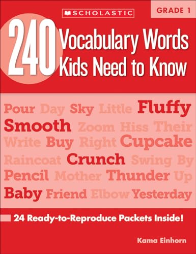 Stock image for 240 Vocabulary Words Kids Need to Know: Grade 1: 24 Ready-to-Reproduce Packets Inside! for sale by Lakeside Books