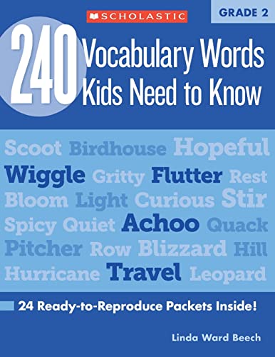 Beispielbild fr 240 Vocabulary Words Kids Need to Know: Grade 2 zum Verkauf von Better World Books