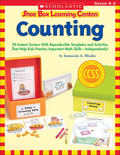 Stock image for Shoe Box Learning Centers: Counting: 30 Instant Centers with Reproducible Templates and Activities That Help Kids Practice Important Literacy Skills-- for sale by ThriftBooks-Atlanta