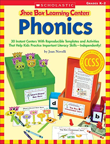 9780545468695: Phonics, Grades K-2: 30 Instant Centers With Reproducible Templates and Activities That Help Kids Practice Important Literacy Skills-independently! (Shoe Box Learning Centers)