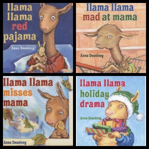 Stock image for Llama Llama Set (Holiday Drama / Mad at Mama / Misses Mama / Red Pajama) for sale by GF Books, Inc.