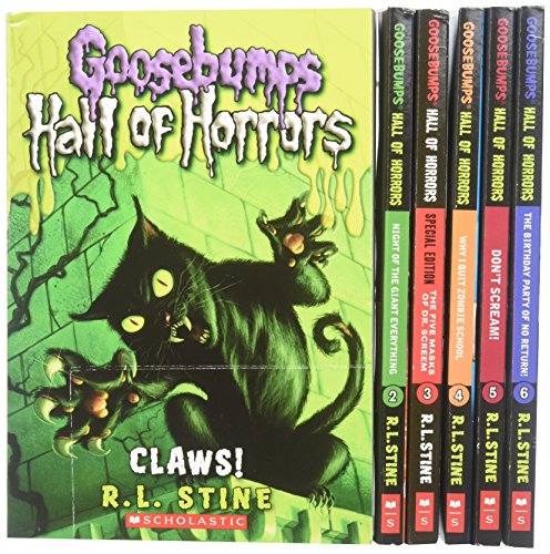 9780545480246: Goosebumps Hall of Horrors Boxed Set: #1 Claws!; #2 Night of the Giant Everything; #3 The Five Masks of Dr. Screem; #4 Why I Quit Zombie School; #5 Don't Scream!; #6 The Birthday Party of No Return! (Books 1-6)