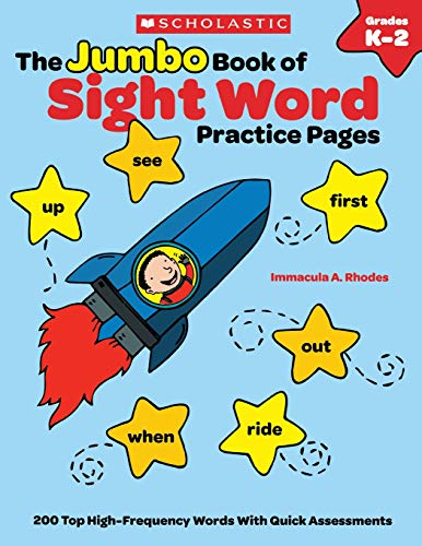 9780545489720: The Jumbo Book of Sight Word Practice Pages: 200 Top High-Frequency Words with Quick Assessments (Learning Express)