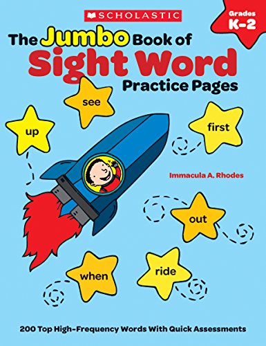 Stock image for The the Jumbo Book of Sight Word Practice Pages: 200 Top High-Frequency Words with Quick Assessments for sale by ThriftBooks-Dallas