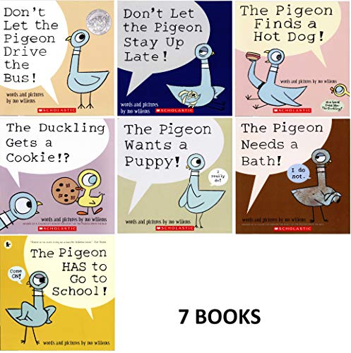 Beispielbild fr Pigeon Series 7 Book Set : Don't Let the Pigeon Drive the Bus / Stay up Late. Pigeon Finds a Hot Dog .and 4 More Titles zum Verkauf von GF Books, Inc.