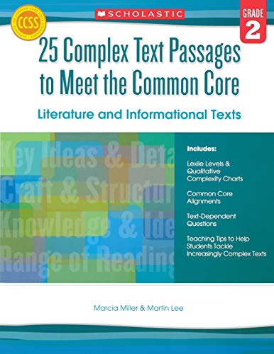 Beispielbild fr 25 Complex Text Passages to Meet the Common Core: Literature and Informational Texts: Grade 2 zum Verkauf von Better World Books