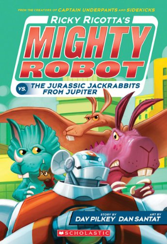 Imagen de archivo de Ricky Ricotta's Mighty Robot vs. the Jurassic Jackrabbits from Jupiter (Ricky Ricotta's Mighty Robot #5) (Library Edition): Volume 5 a la venta por ThriftBooks-Dallas