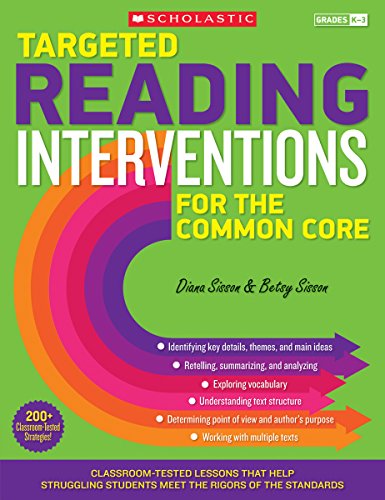 Beispielbild fr Targeted Reading Interventions for the Common Core: Grades K-3 zum Verkauf von Better World Books