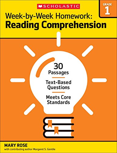 Stock image for Week-By-Week Homework: Reading Comprehension Grade 1: 30 Passages - Text-Based Questions - Meets Core Standards for sale by ThriftBooks-Dallas