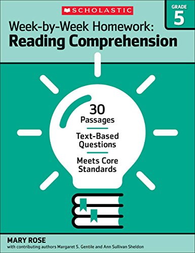 Stock image for Week-by-Week Homework: Reading Comprehension Grade 5: 30 Passages  Text-based Questions  Meets Core Standards for sale by GF Books, Inc.